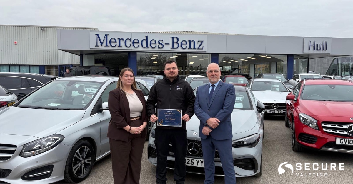 Secure Valeting Honours Paul Fitzgerald for Six Years of Outstanding Service